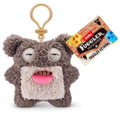Chaveiro de Pelúcia Fuggler Key Rings 13cm - Cinza