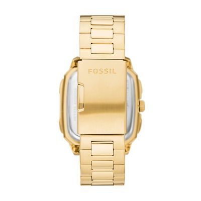 Relógio Fossil Masculino Inscription Dourado - Me3239-1dn Me3239-1dn