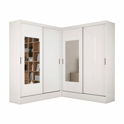 Closet Casal Belém 4 Pts Com Espelho 4 Gvts Carioca Móveis
