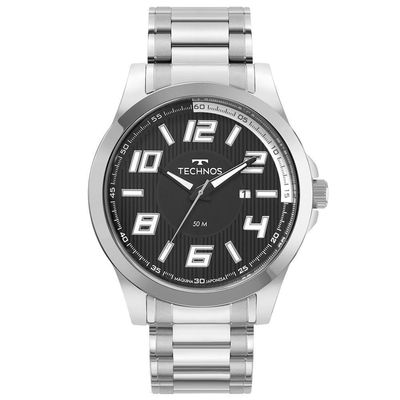 Relógio Technos Masculino Racer Prata - 2115kne/1b 2115kne/1b