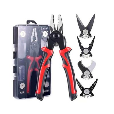 Kit Conjunto Alicate 5 Em 1 Cortador Descascador Crimpador