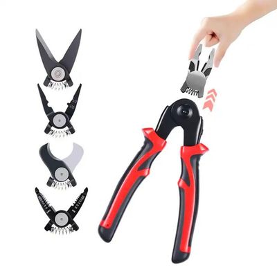 Kit Conjunto Alicate 5 Em 1 Cortador Descascador Crimpador