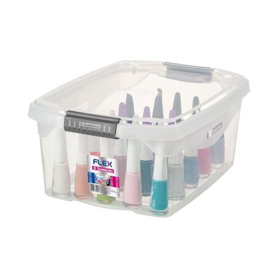 Kit Caixa Organizadora Transparente 6l Flex 3 Peças Sanremo