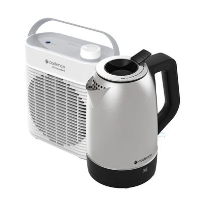 Kit Cadence Aquecedor Miniconfort E Chaleira Pure Inox 220V