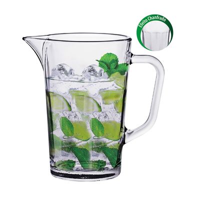 Conjunto de Jarra de Vidro e Copos Ruvolo Suco Maxim - 7 Peças