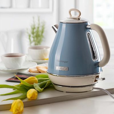 Chaleira elétrica Ariete 2869 Vintage azul 1,7 litro 1850w 220 volts