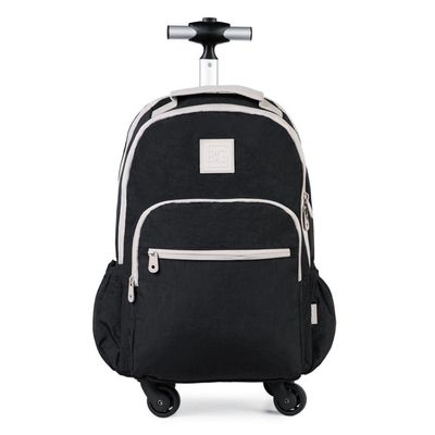 Mochila Escolar Juvenil Com 4 Rodinhas BG Duo Pop Preta U / Preto