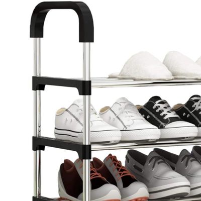 Estante Organizadora Multiuso 5 Prateleiras Sapateira Modular 15 Pares Lavanderia Rack Multiuso Bporta Calcados Brinqued