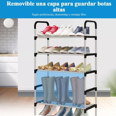 Estante Organizadora Multiuso 5 Prateleiras Sapateira Modular 15 Pares Lavanderia Rack Multiuso Bporta Calcados Brinqued