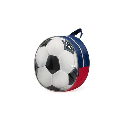 Lancheira Térmica Infantil Masculina Futebol Azul U / Preto