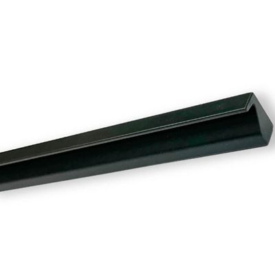 Kit 6 Puxadores para Móveis 20cm Preto Facetato Libero Nuevo Cava Invertida Torralba