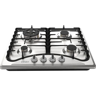Cooktop A Gás Inox 4 Bocas Oster Semiprofissional Bivolt
