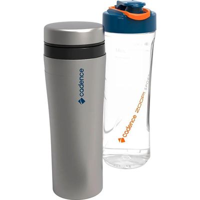 Kit Blender Zoop Sport E Chaleira Elétrica Inox Cadence 220V