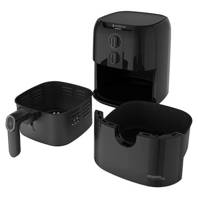 Kit Trio Black Cadence Cafeteira Fritadeira 4L Mixer Inox 110V