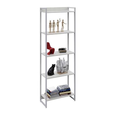 Estante Dynamica 60x30x187cm C/05 Prateleiras Snow / Est.branca Snow / Est.branca