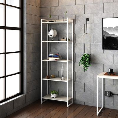 Estante Dynamica 60x30x187cm C/05 Prateleiras Snow / Est.branca Snow / Est.branca