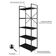 Estante C/05 Prateleiras 152x60x33cm Yon Preto Tx/est.preta Preto Tx/est.preta
