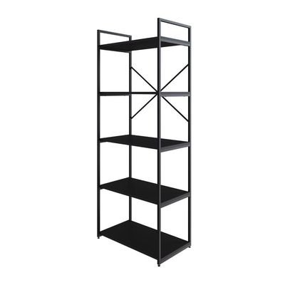 Estante C/05 Prateleiras 152x60x33cm Yon Preto Tx/est.preta Preto Tx/est.preta