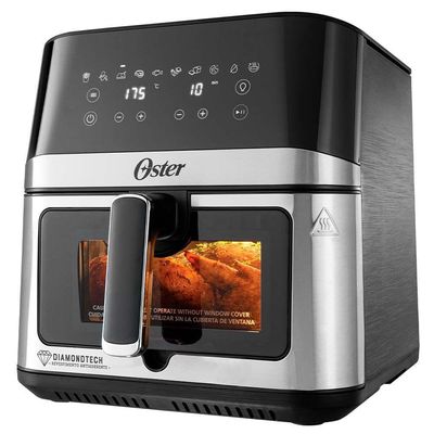 Fritadeira Oster Inox Diamondtech 7,5L Com Visor Transparente 110V