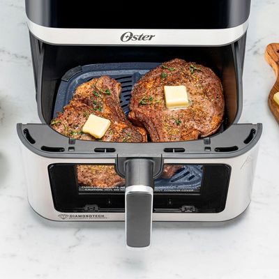 Fritadeira Oster Inox Diamondtech 7,5L Com Visor Transparente 110V