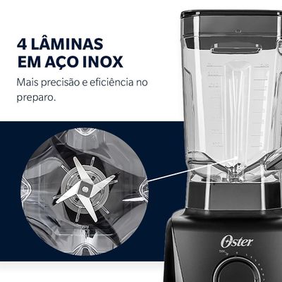 Liquidificador Oster 1400 Full Preto 3,2L 110V