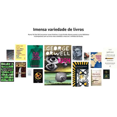 E-Reader Kindle 11ª Geração Amazon com 16GB, Luz integrada e Wi-Fi Preto / Bivolt