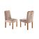 Conjunto Sala De Jantar 4 Lugares Paris Mesa Quadrada Veludo Móveis Mix Mel/off-white/bege