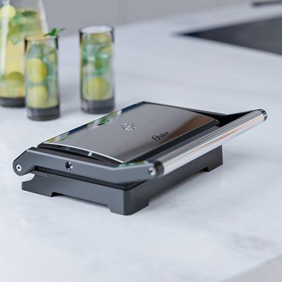 Mini Grill Elétrico Oster Inox 2 Em 1 110V