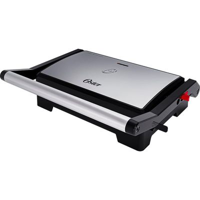 Mini Grill Elétrico Oster Inox 2 Em 1 110V