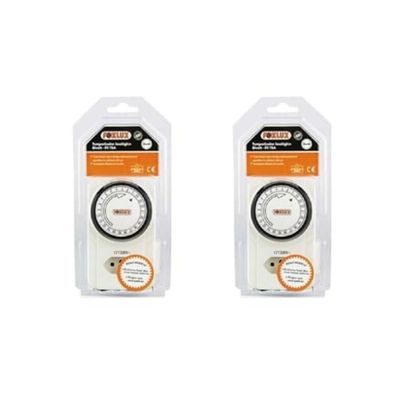 Kit 2 Timer Temporizador Programador Analógico Bivolt Foxlux