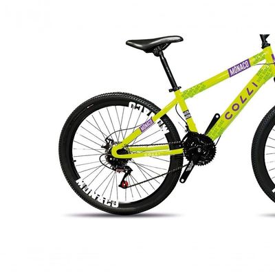Bicicleta Colli Mônaco Aro 26 Disco 21 V Rapid Fire Cor Vermelho Tamanho Do Quadro 13,5 Amarelo