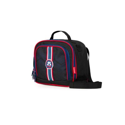 Lancheira Térmica Infantil Masculina Futebol Preta U / Preto