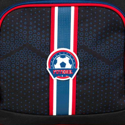 Lancheira Térmica Infantil Masculina Futebol Preta U / Preto
