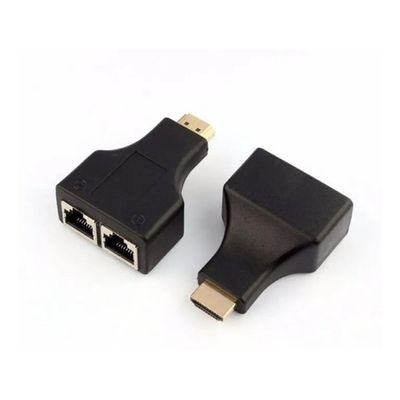 Extensor Hdmi Via Cabo De Rede Até 30 Metros 1080p