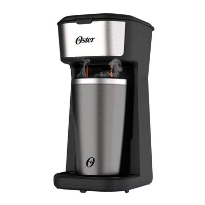 Cafeteira Oster 2Day Inox 2 Em 1 Com Copo Térmico 110V