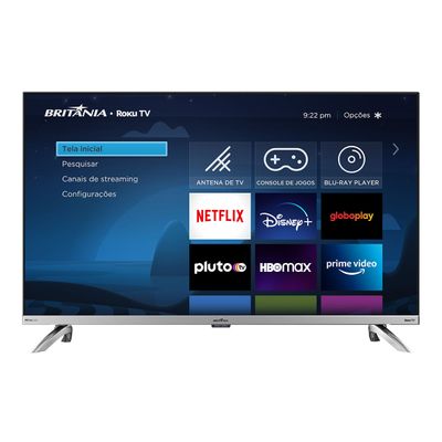 Smart TV 32” Britânia LED Dolby Audio BTV32G7PR2CSBLH Bivolt