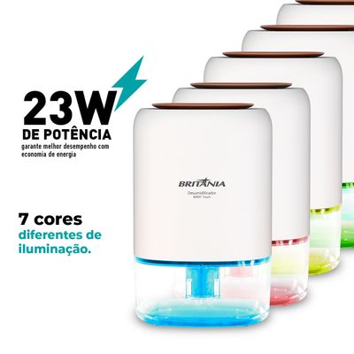 Desumidificador Britânia 900ml Antimofo Bivolt BDE01 Bivolt