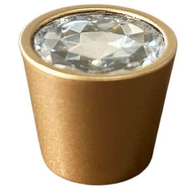 Kit 30 Puxadores Ponto Para Móveis Dourado Trend Diamante Gavetas Armários Torralba