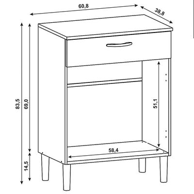 Balcão De Cozinha Multiuso Microondas Diamond K02 Supremo - Mpozenato
