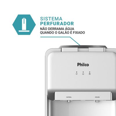Bebedouro Philco 20L Água Gelada e Natural com Compressor PBE18 127V
