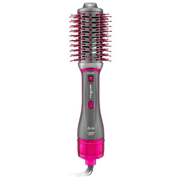 Escova Secadora Britânia 4 em 1 1300W Bivolt BES26SR Bivolt