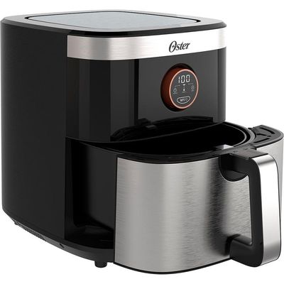 Fritadeira Oster Sem óleo 2 Em 1 Black Inox 4,8L 220V