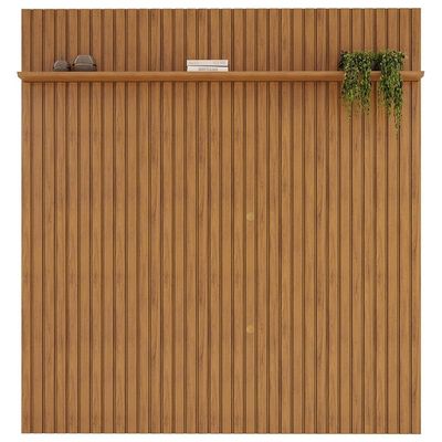 Painel Para 75 Polegadas Ripado 223x240cm Pratisk D04 Freijó - Mpozenato