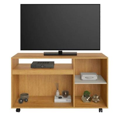 Rack Seleto Para Até 49" Jcm Movelaria - Cinamomo/off