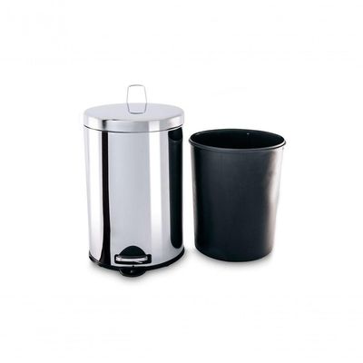 Lixeira Pedal E Balde 20l Linha Decorline Inox