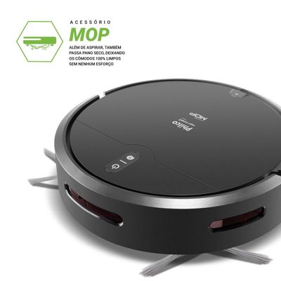 Aspirador Robô Philco 3 em 1 com MOP Antiqueda PAS23 Bivolt
