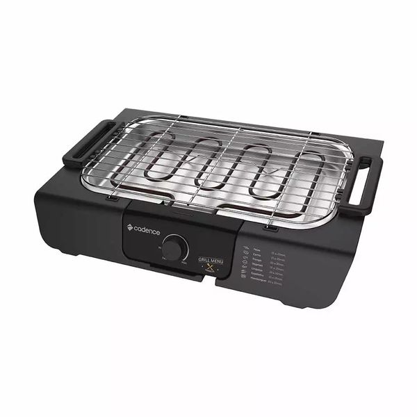 Churrasqueira Elétrica Cadence Grill Menu GRL810 -220V Churrasqueira Elétrica Cadence Grill Menu GRL810 -220V