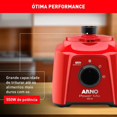 Liquidificador Arno Power Mix LQ11 Vermelho - 110V