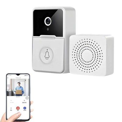 Campainha Com Câmera Sem Fio Inteligente Interfone Com áudio