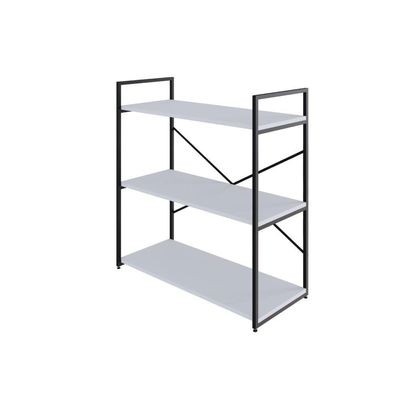 Estante C/03 Prateleiras 84x80x33cm Yon Branco Tx/est.preta Branco Tx/est.preta